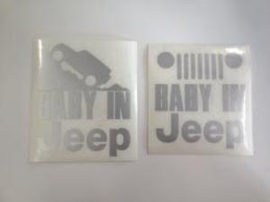 BABY IN JEEP　カッティングステッカー