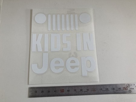 KIDS IN JEEP　カッティングステッカー