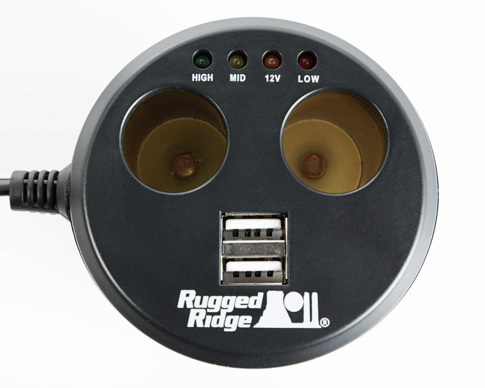 【Rugged Ridge】シガーソケット/USB×2&ソケット×2