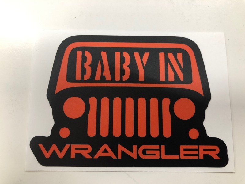 BABY IN WRANGLER ステッカー